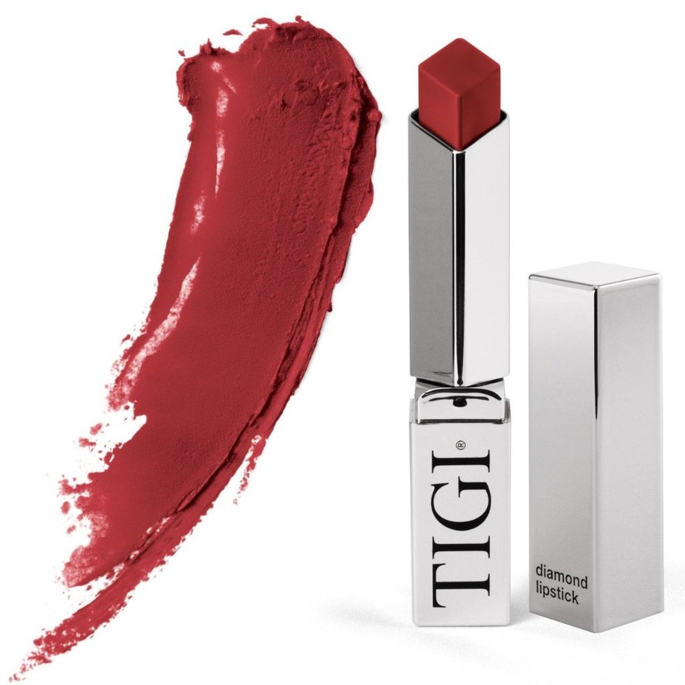 TIGI Professional Cosmetics Diamond Lipstick Shade Fierce Red Rose Hip Seed Oil